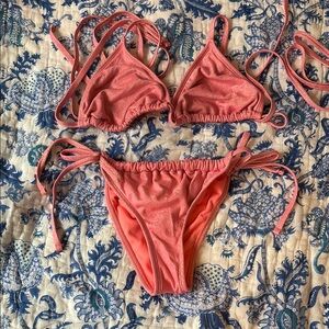 Sparkle Pink Bikini Set